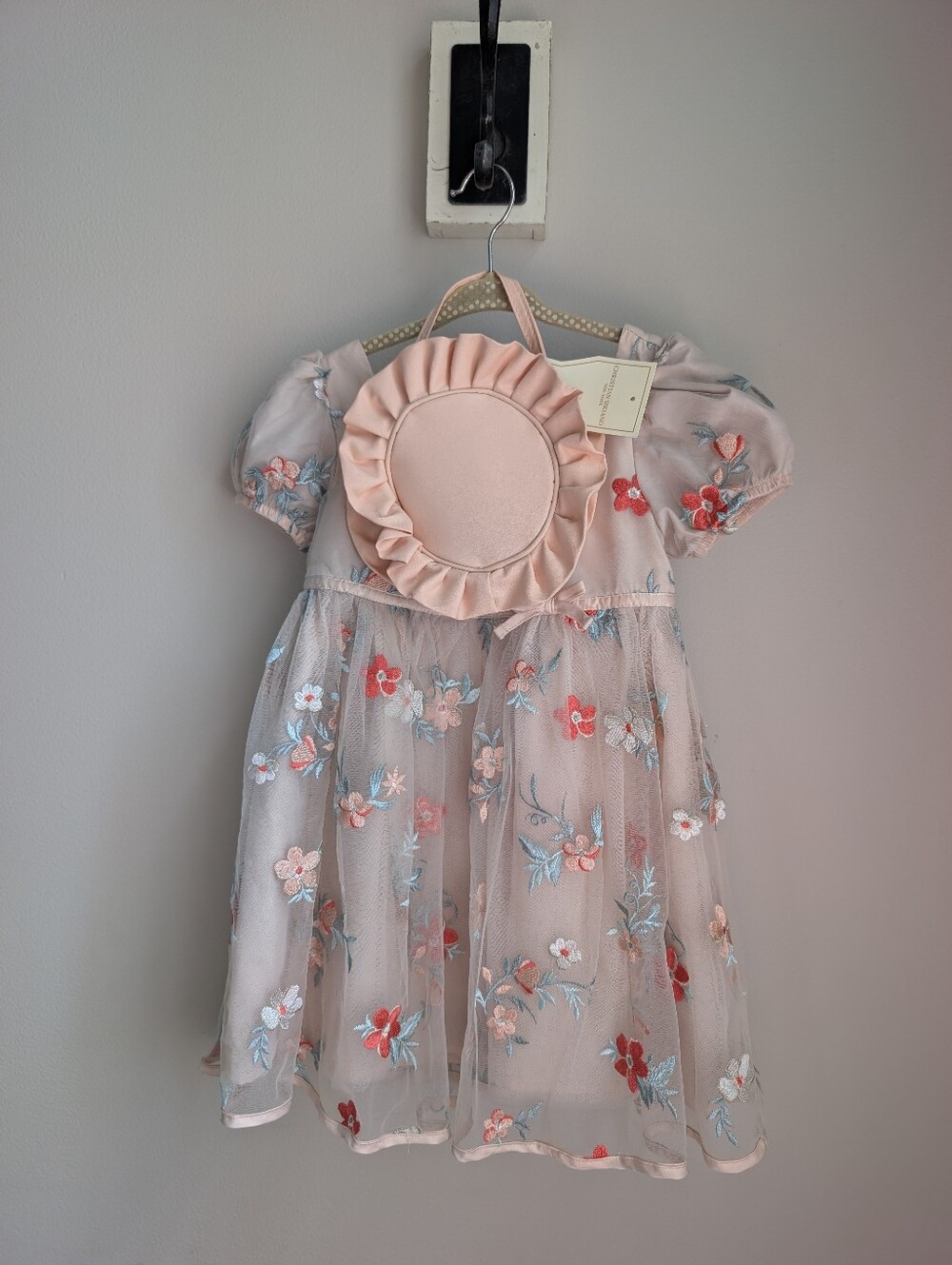 Christian Siriano Girls Special Occasion Dress Tulle Embroidered Floral 4T Purse